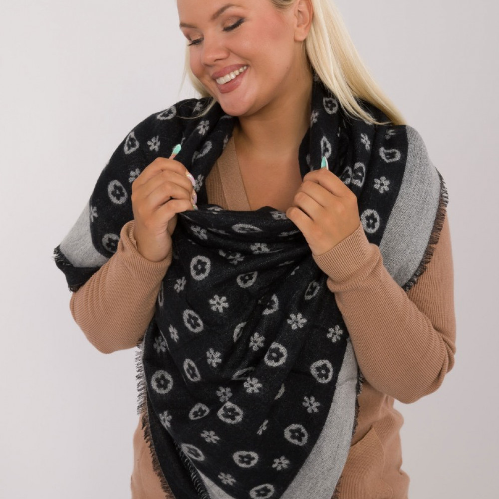   Lakats (20% vilna) 148*148 cm - melns