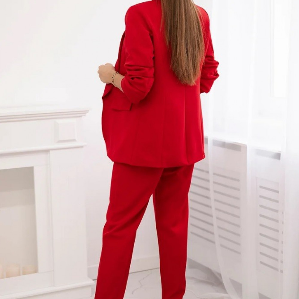   Elegants kostīms: bleizers un bikses "Be Unique" - sarkans