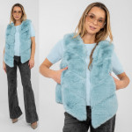  Mākslīgās kažokādas veste - piparmētras