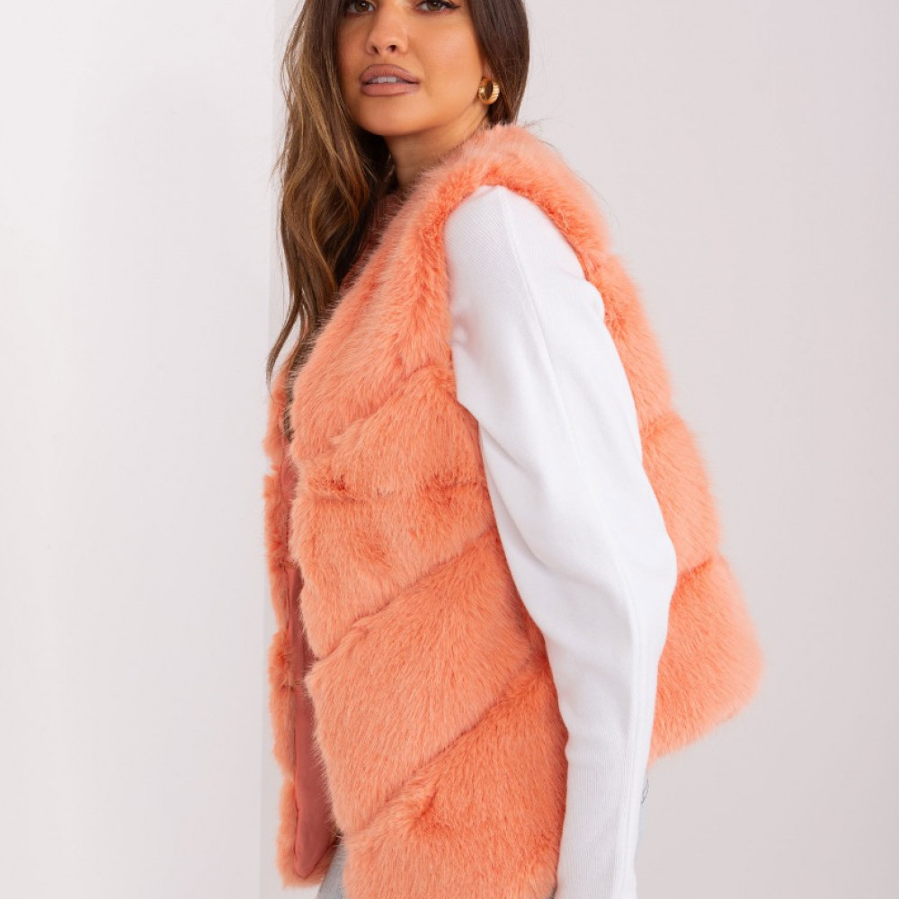  Mākslīgās kažokādas veste - laškrāsas