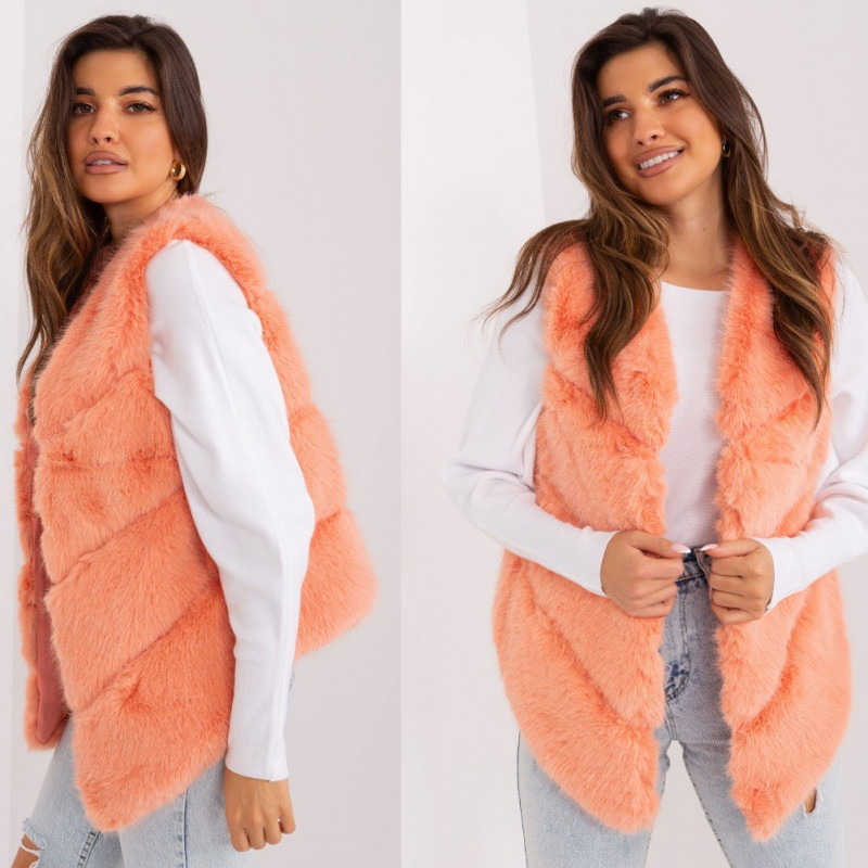  Mākslīgās kažokādas veste - laškrāsas