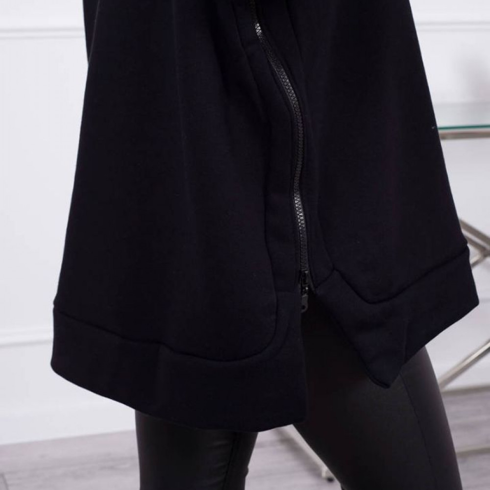 Oversize tipa hūdijs "Iconic" - melns