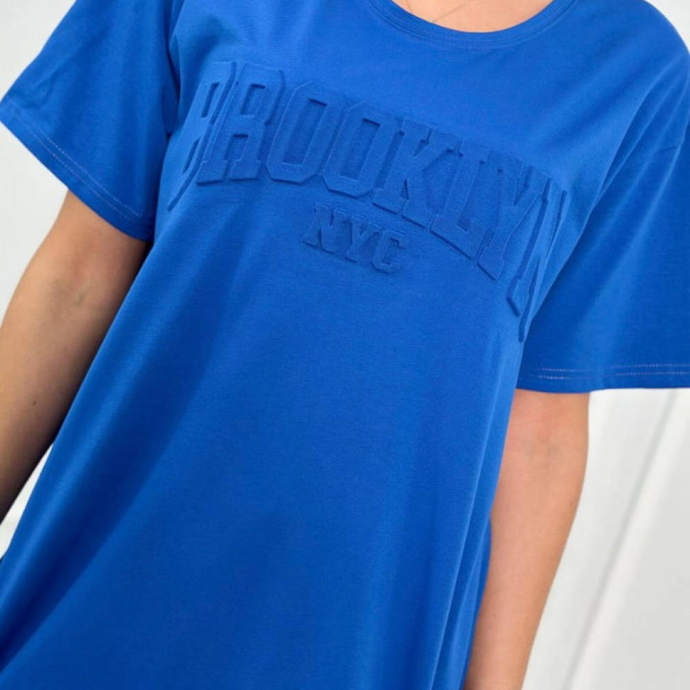   Kostīms ar oversize tipa t-kreklu "Brooklyn" - zils