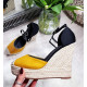 Divu krāsu platformas espadrilles Divu krāsu platformas espadrilles