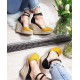 Divu krāsu platformas espadrilles Divu krāsu platformas espadrilles