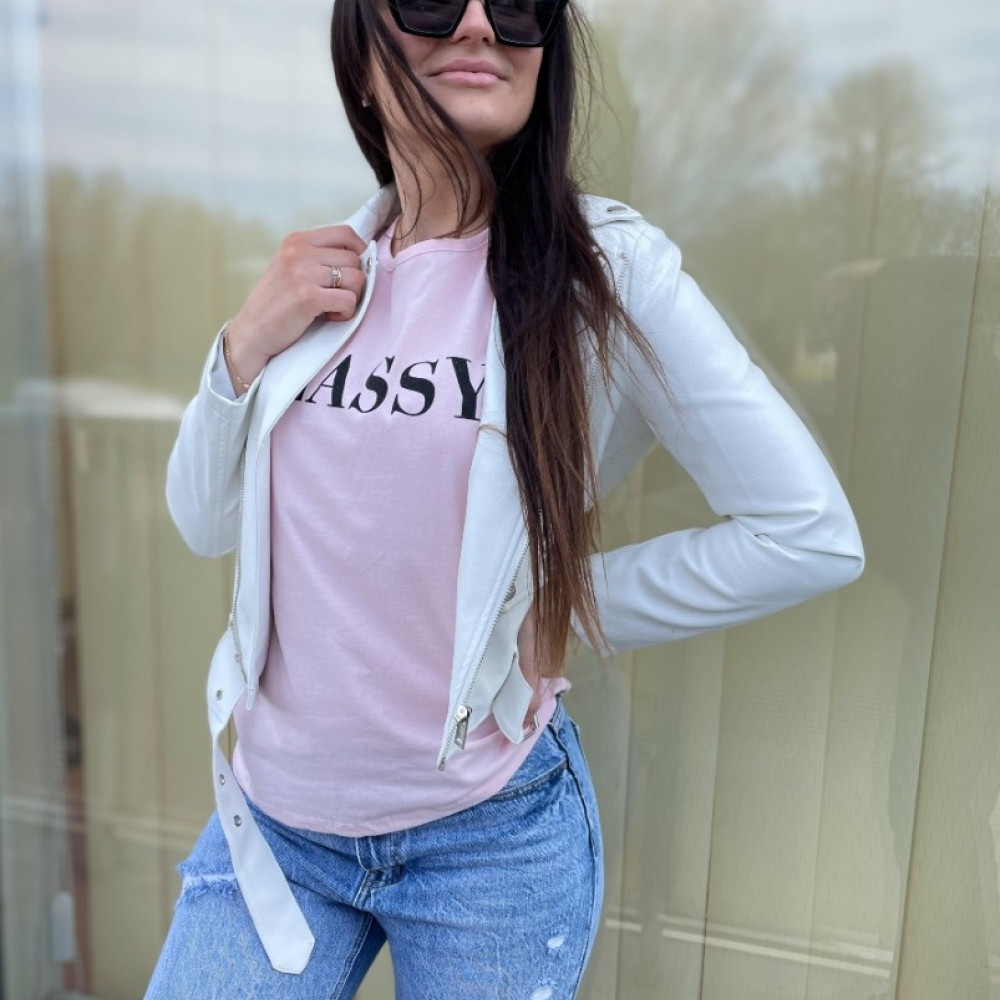  T-krekls "CLASSY" - rozā