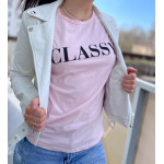  T-krekls "CLASSY" - rozā