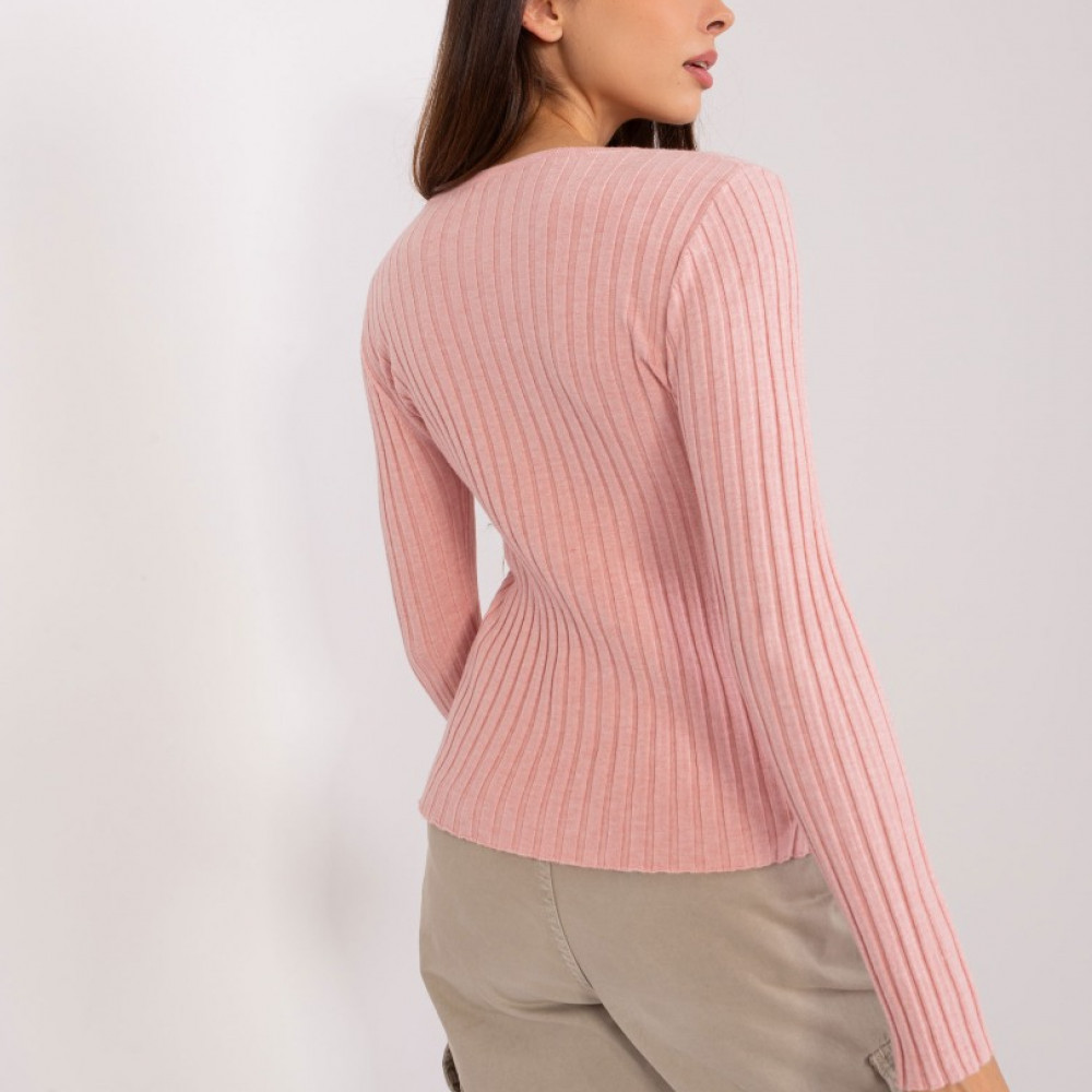 Džemperis ar apaļu kakla izgriezumu - rozā