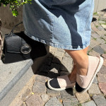 Mīkstas espadrilles rozā / melnas Mīkstas espadrilles rozā / melnas