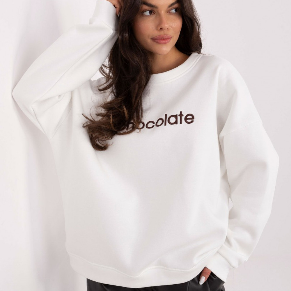  Svītšots "CHOCOLATE" - balts
